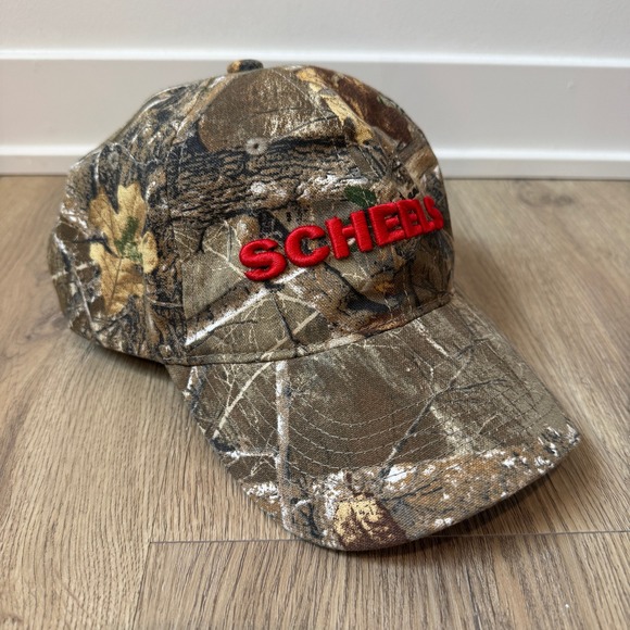 Scheels Camo Hat Hunting Outdoorsman Casual Baseball Cap - One Size - Picture 1 of 7